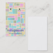 Abstracte pastel oorbel Kaarten Visitekaartje (Voorkant / Achterkant)