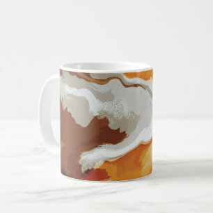 Abstracte pastel Paint Fox Tail Edition Koffiemok