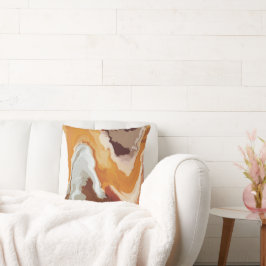 Abstracte pastel Paint Fox Tail Edition Kussen