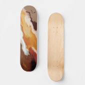 Abstracte pastel Paint Fox Tail Edition Persoonlijk Skateboard (Voorkant)