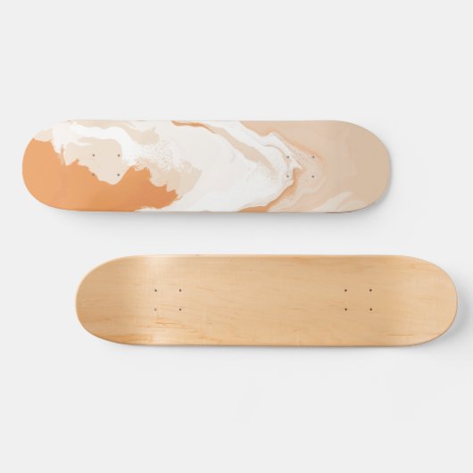 Abstracte pastel Paint Ginger Edition Persoonlijk Skateboard (Horizontaal)