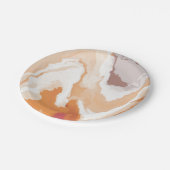 Abstracte Pastel Paint Ginger Foam Edition Papieren Bordje (Gekanteld)