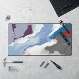 Abstracte Pastel Paint Mountain Edition Bureaumat