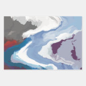 Abstracte Pastel Paint Mountain Edition Inpakpapier Vel (Voorkant 2)