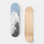 Abstracte Pastel Paint Mountain Edition Persoonlijk Skateboard (Voorkant)
