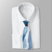 Abstracte Pastel Paint Mountain Edition Stropdas (Gebonden)