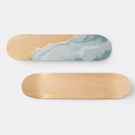 Abstracte pastel Paint Summer Edition Persoonlijk Skateboard (Horizontaal)