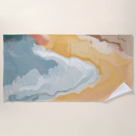 Abstracte pastel Paint Summer Edition Strandlaken