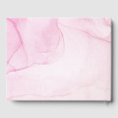 Abstracte Pastel Pink Paars Sweet 16 Birthday Gastenboek (Achterkant)