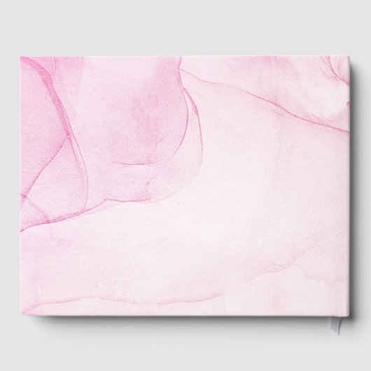 Abstracte Pastel Pink Paars Sweet 16 Birthday Gastenboek (Achterkant)