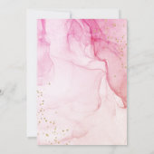 Abstracte Pastel Pink Paars Sweet 16 Birthday Kaart (Achterkant)
