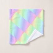 Abstracte pastel regenboog kleuren bad handdoek (Wasdoekje)