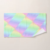 Abstracte pastel regenboog kleuren bad handdoek (Handdoek)