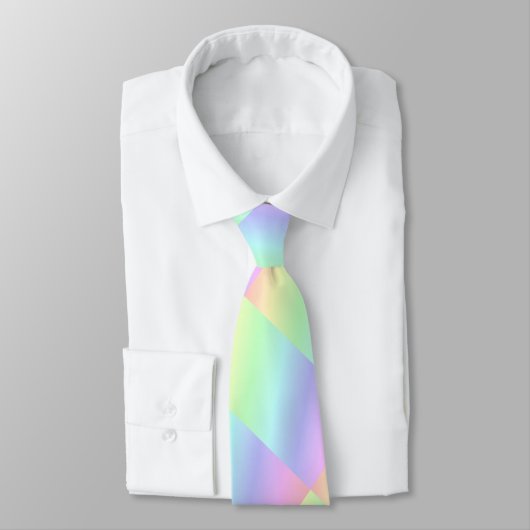 Abstracte pastel regenboog kleuren stropdas (Gebonden)