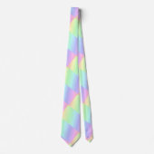 Abstracte pastel regenboog kleuren stropdas (Voorkant)