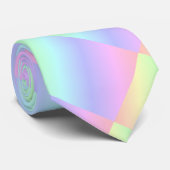 Abstracte pastel regenboog kleuren stropdas (Opgerold)
