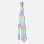 Abstracte pastel regenboog kleuren stropdas (Achterkant)