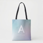 Abstracte pastel regenbooggradiënt tote bag (Voorkant)