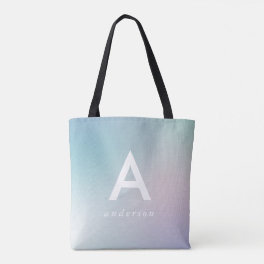 Abstracte pastel regenbooggradiënt tote bag (Achterkant)