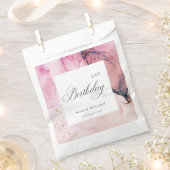 Abstracte Pastel Roze Paarse marine elke zondag Bedankzakje (Geknipt)