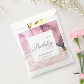 Abstracte Pastel Roze Paarse marine elke zondag Bedankzakje (Gezegeld)