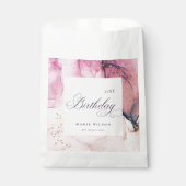 Abstracte Pastel Roze Paarse marine elke zondag Bedankzakje (Voorkant)