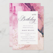 Abstracte Pastel Roze Paarse marine elke zondag Kaart (Voorkant / Achterkant)