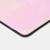 Abstracte pastel roze perzik Waterverf personalise Bureaumat (Hoek)