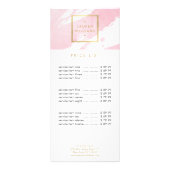 Abstracte Pastel roze Waterverf penseelstreken Reclamekaart (Voorkant)