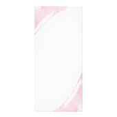 Abstracte Pastel roze Waterverf penseelstreken Reclamekaart (Achterkant)