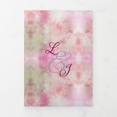 Abstracte Pastel Springtime Bruiloft Drieluik Uitnodiging (Cover)