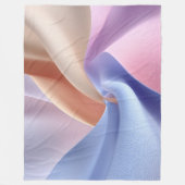 Abstracte pastel stofstroom met zachte rondingen fleece deken (Voorkant)
