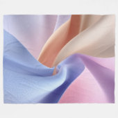 Abstracte pastel stofstroom met zachte rondingen fleece deken (Voorkant (Horizontaal))