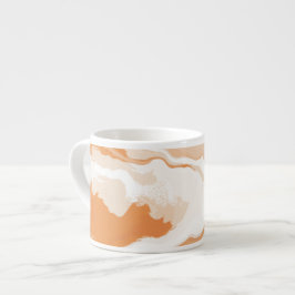 Abstracte pastel Verf Ginger Foam Edition koffie M Espresso Kop