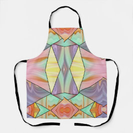 Abstracte Pastel Vloeibare Marmer Geometrische Sti Schort