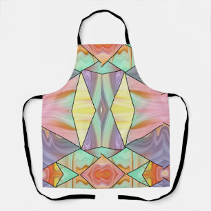 Abstracte Pastel Vloeibare Marmer Geometrische Sti Schort