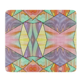 Abstracte Pastel Vloeibare Marmer Geometrische Sti Snijplank