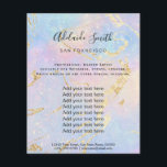 abstracte pastelachtergrond flyer<br><div class="desc">schoonheidssalon professionele make - up kunstenaar flyer</div>