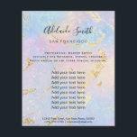 abstracte pastelachtergrond flyer<br><div class="desc">schoonheidssalon professionele make - up kunstenaar flyer</div>
