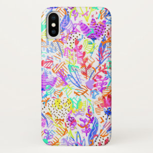 Abstracte pastelbloemen Case-Mate iPhone case