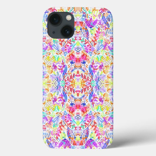 Abstracte pastelbloemen Case-Mate iPhone case (Achterkant)