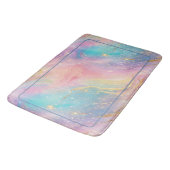 Abstracte pastelglitter naadloos patroon badmat (Gekanteld)