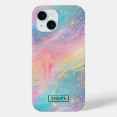 Abstracte pastelglitter naadloos patroon Case-Mate iPhone case (Achterkant)