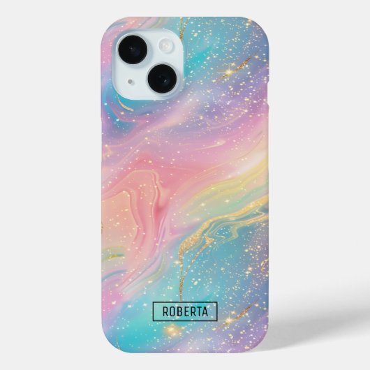 Abstracte pastelglitter naadloos patroon Case-Mate iPhone case (Achterkant)