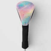Abstracte pastelglitter naadloos patroon golfheadcover (Voorkant)