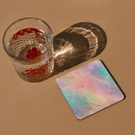 Abstracte pastelglitter naadloos patroon kartonnen onderzetters