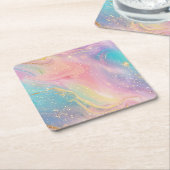 Abstracte pastelglitter naadloos patroon kartonnen onderzetters (Schuin)