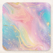 Abstracte pastelglitter naadloos patroon kartonnen onderzetters (Voorkant)