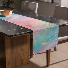 Abstracte pastelglitter naadloos patroon korte tafelloper