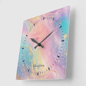 Abstracte pastelglitter naadloos patroon vierkante klok (Hoek)